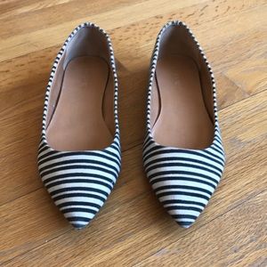 J Crew Striped Flats